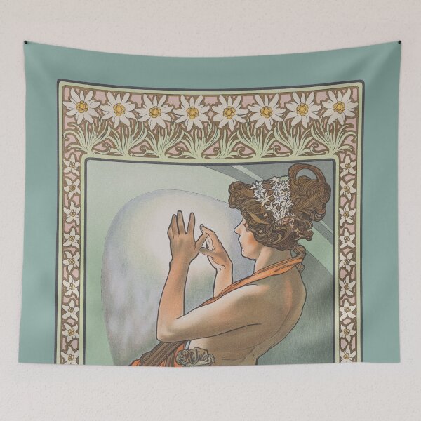 Artikelvorschau, Der Polarstern (Nordstern) von Alfons Mucha. HIGH DEFINITION entworfen und verkauft von MINDTHECHERRY.