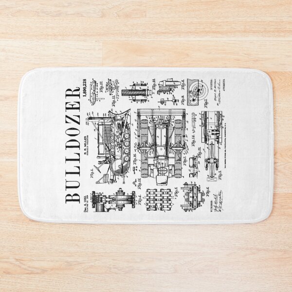 Item preview, Bulldozer Driver Heavy Equipment Operator Vintage Patent designed and sold by GrandeDuc.