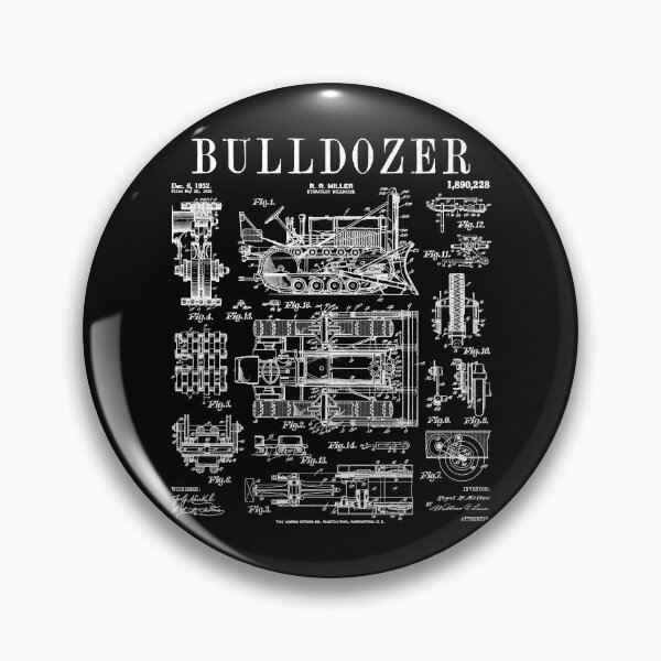 Item preview, Bulldozer Driver Heavy Equipment Operator Vintage Patent designed and sold by GrandeDuc.