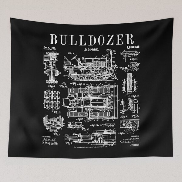 Item preview, Bulldozer Driver Heavy Equipment Operator Vintage Patent designed and sold by GrandeDuc.