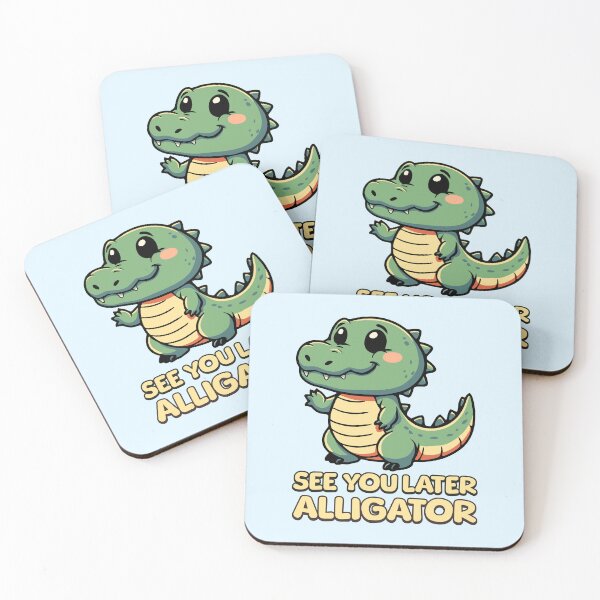 Item preview, See You Later Alligator! Kawaii Baby Alligator Cartoon designed and sold by PMCreative.
