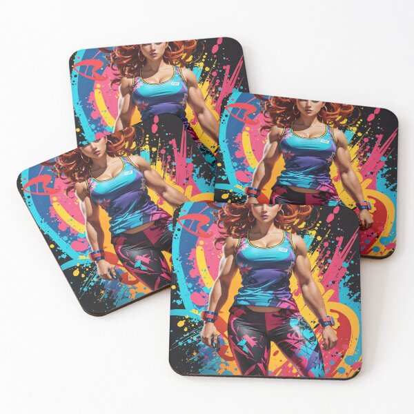 Item preview, Neon Sportive Elegance: A Dynamic Statement in Style designed and sold by ArtComixHaven.