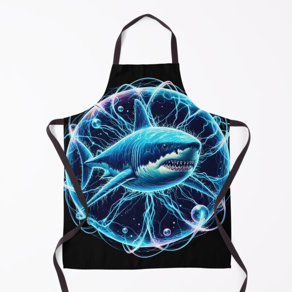 Item preview, Enigmatic Terror: Shark's Cosmic Prism Encounter designed and sold by AI-Only Creations.