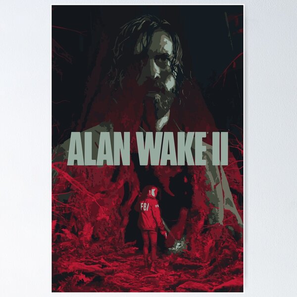 Item preview, Alan Wake II  Vector Game Poster  designed and sold by BubbleTrouble4.
