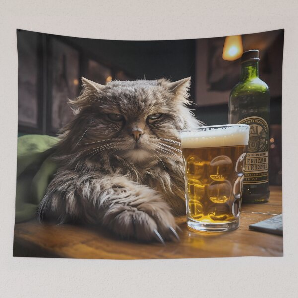 Item preview, “owl cat: the ideal beer” designed and sold by Art-Vortex-fr.