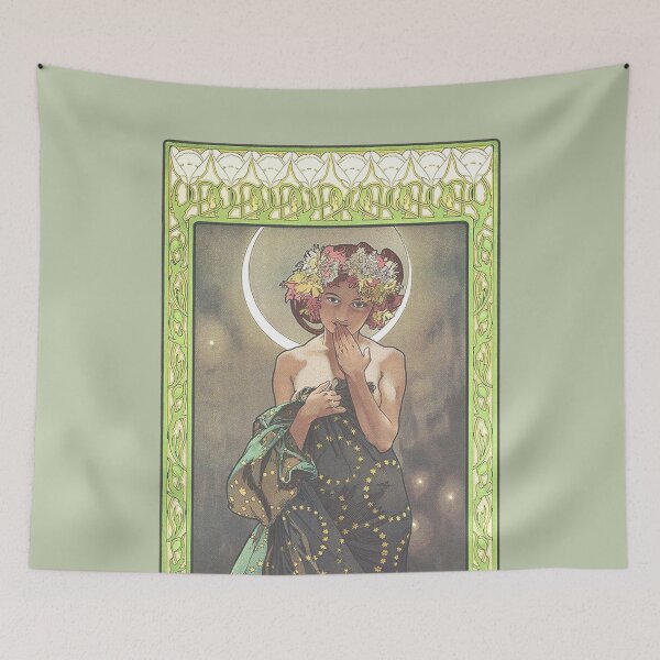Item preview, The Moon, by Alphonse Mucha. HIGH DEFINITION designed and sold by MINDTHECHERRY.