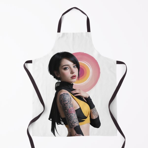 Item preview, anime girl adorned with an array of vibrant tattoos covers her body designed and sold by 90's Misaki.