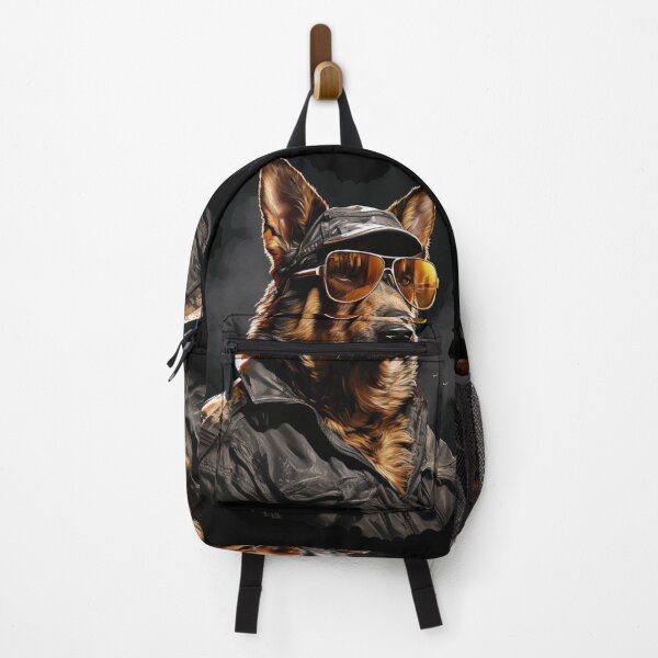 Item preview, Grumpy Mechanic dog german shepherd in glasses designed and sold by SkyEditor.