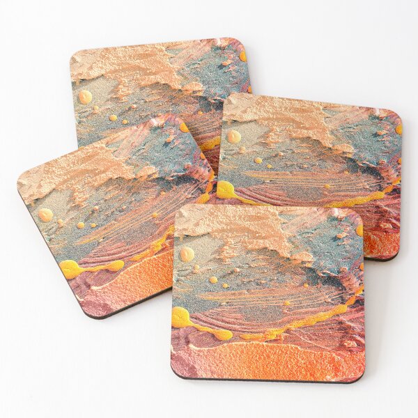 Item preview, abstract textures in red blue yellow designed and sold by Tereza Pilar  Art.