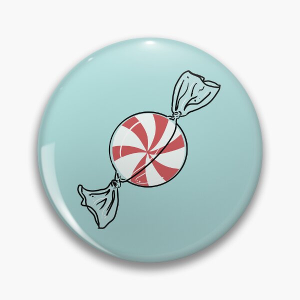 Item preview, Peppermint in wrapper on blue  designed and sold by AdventuresOy.