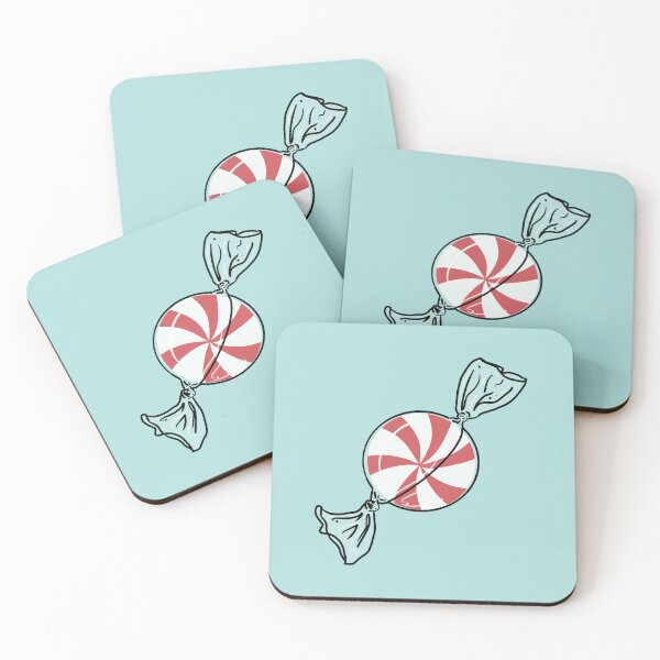 Item preview, Peppermint in wrapper on blue  designed and sold by AdventuresOy.