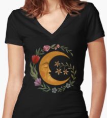 Midsummer Moon Women's Fitted V-Neck T-Shirt