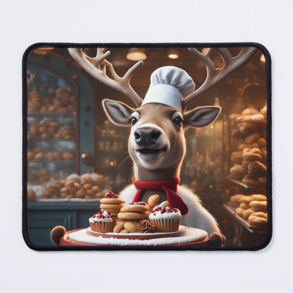 Item preview, Reindeer Chef's Delight: Festive Treats and Sweet Antics designed and sold by RealisticAi.