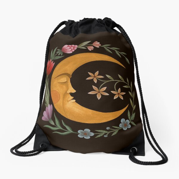 Midsummer Moon Drawstring Bag