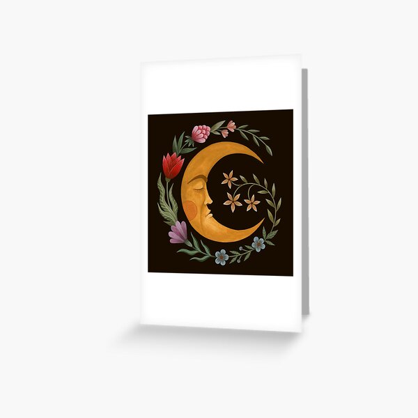 Midsummer Moon Greeting Card