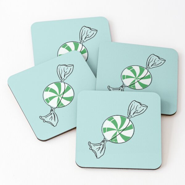 Item preview, Spearmint in wrapper on blue  designed and sold by AdventuresOy.