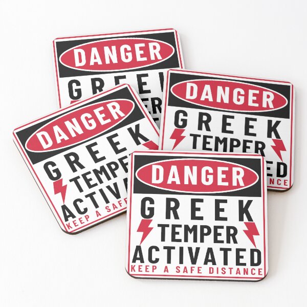 Item preview, Danger Greek Temper Activated design - Greece funny  designed and sold by wholigans.