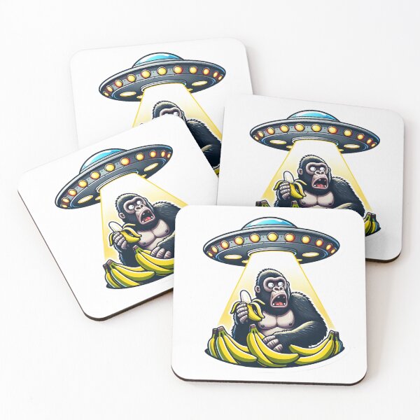 Item preview, Gorilla's Banana Beam-Up designed and sold by Anechkau.