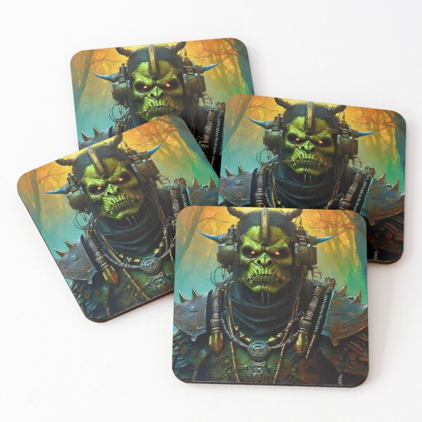 Item preview, Wastelands Cyber Orc - Surreal Sci Fi Fantasy art designed and sold by Delerat7.