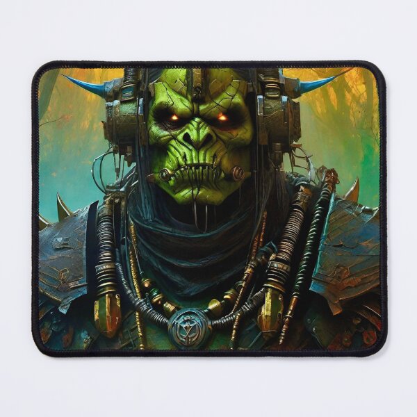 Item preview, Wastelands Cyber Orc - Surreal Sci Fi Fantasy art designed and sold by Delerat7.