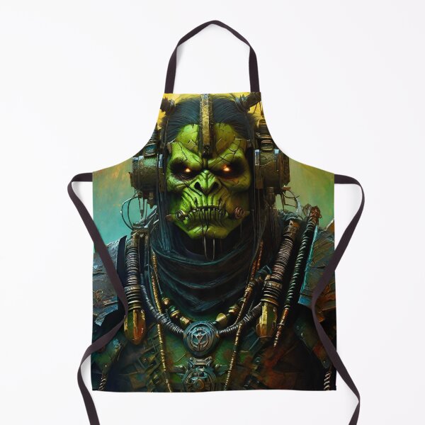Item preview, Wastelands Cyber Orc - Surreal Sci Fi Fantasy art designed and sold by Delerat7.