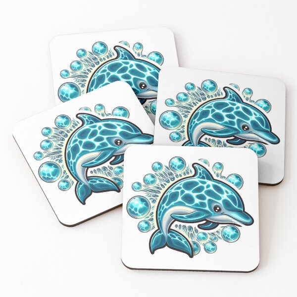 Item preview, Bubble Ballet: Dolphin's Cosmic Aquatics designed and sold by AI-Only Creations.