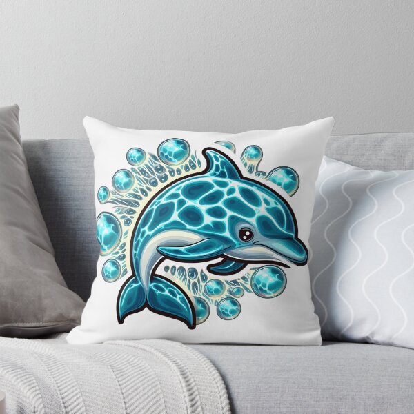 Item preview, Bubble Ballet: Dolphin's Cosmic Aquatics designed and sold by AI-Only Creations.