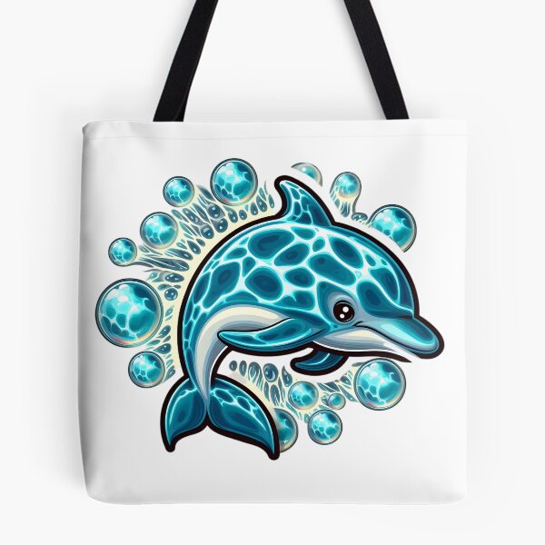 Item preview, Bubble Ballet: Dolphin's Cosmic Aquatics designed and sold by AI-Only Creations.