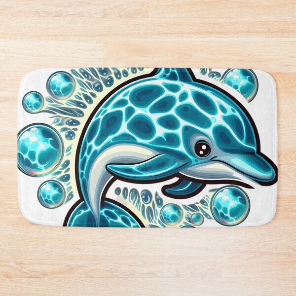 Item preview, Bubble Ballet: Dolphin's Cosmic Aquatics designed and sold by AI-Only Creations.