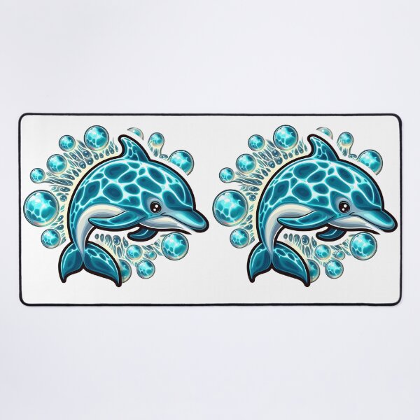 Item preview, Bubble Ballet: Dolphin's Cosmic Aquatics designed and sold by AI-Only Creations.