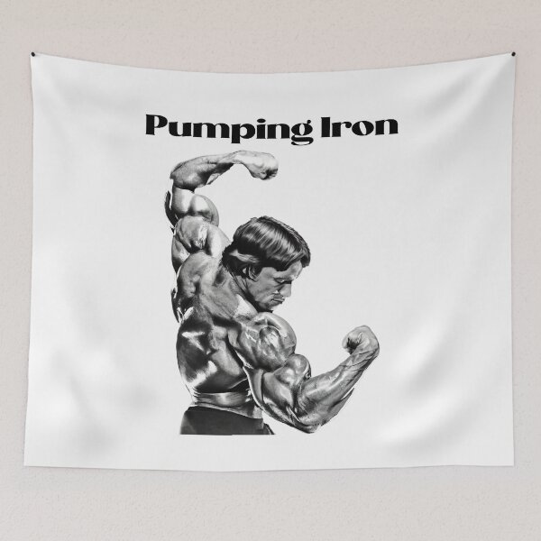 Artikelvorschau, Pumping Iron Arnold Schwarzenegger Fan-Kunst. entworfen und verkauft von HuzaifaNaveedh.