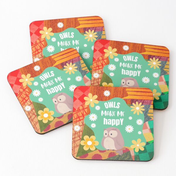 Item preview, Owls make me happy designed and sold by GasconyPassion.