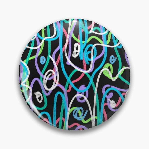Item preview, Neon Squiggles Abstract Art  designed and sold by DanielleGensler.