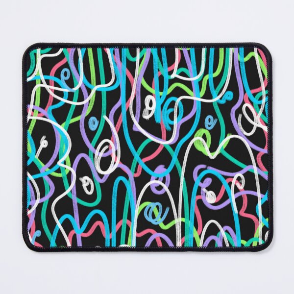 Item preview, Neon Squiggles Abstract Art designed and sold by DanielleGensler.