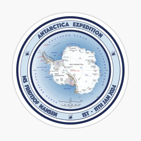 Item preview, Antarctica Expedition Nansen 1-11 Jan 24 Sticker designed and sold by F70100.