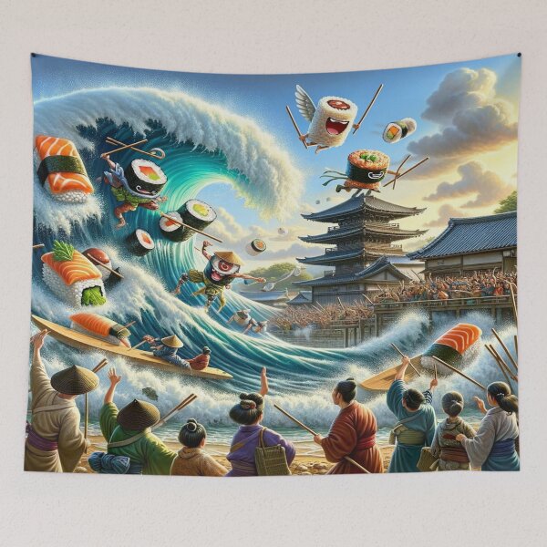 Item preview, Sushi Samurai's Seaside Saga designed and sold by CanvasLady.