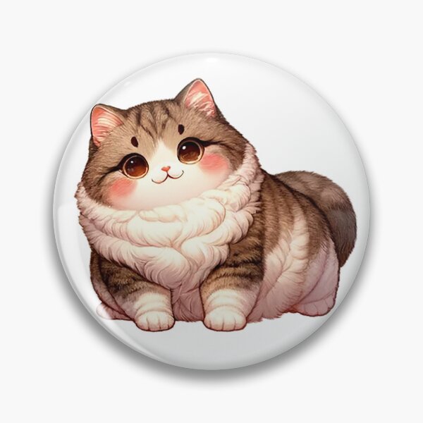 Item preview, A chubby fluffy cat designed and sold by UmaKitzler.