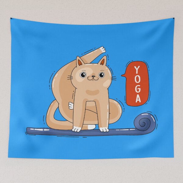 Item preview, Cat and yoga designed and sold by DmitriM.