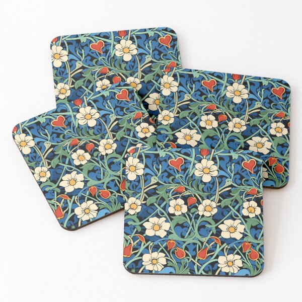 Item preview, Art Deco Nouveau Inspired Floral Tapestry designed and sold by digitalvintage.