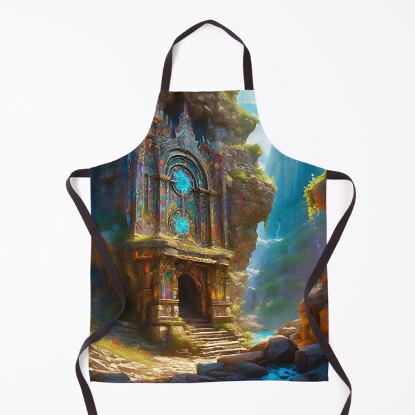 Artikelvorschau, Bergtempel - Surreale Fantasy-Kunst entworfen und verkauft von Delerat7.