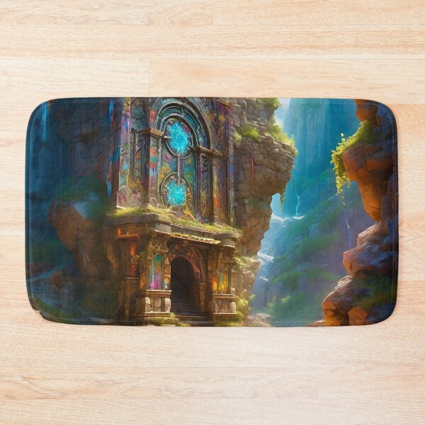 Item preview, Mountain Temple - Surreal Fantasy Art designed and sold by Delerat7.