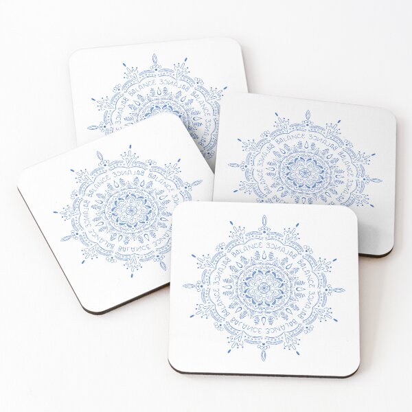 Item preview, Dainty Blue Balance Mandala designed and sold by GraceMakes03.