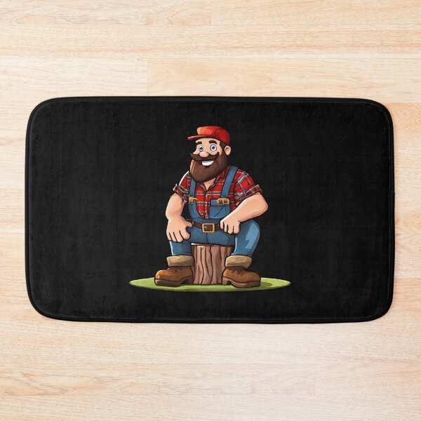 Item preview, Woodcutter on the Branch in a flannel shirt designed and sold by Aquillashop.