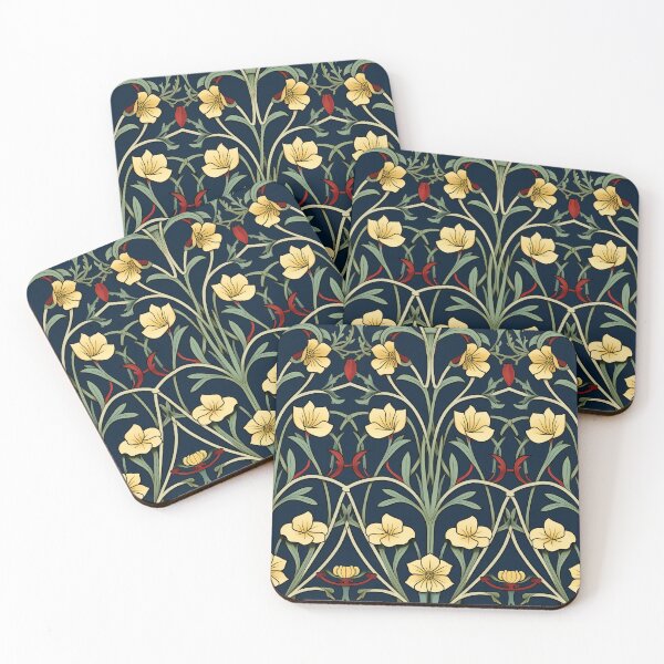 Item preview, Art Deco Nouveau Inspired Floral Tapestry designed and sold by digitalvintage.
