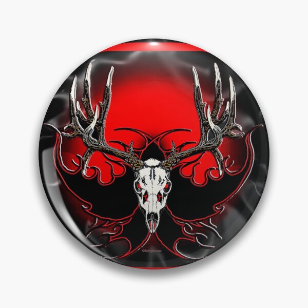 Item preview, Flaming deer skull designed and sold by Saltypro.