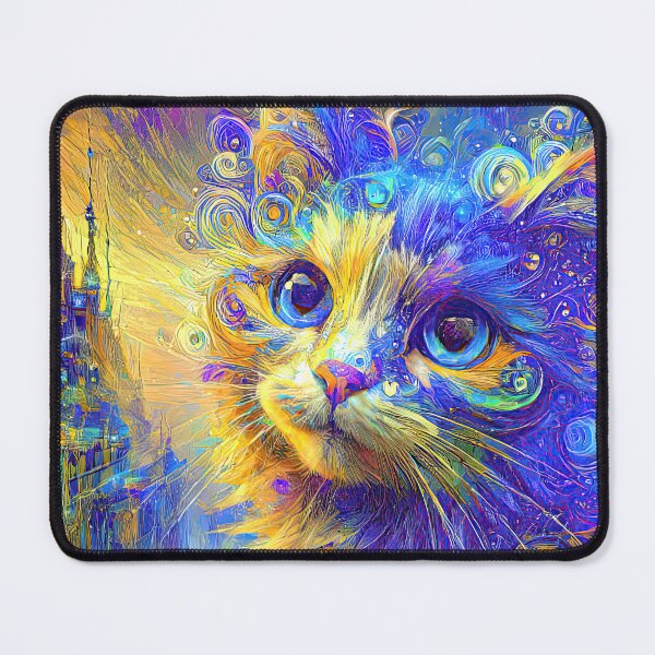 Artikelvorschau, Abstraktionen der abstrakten Abstraktion der Katze. DeepDream #8148523515125 entworfen und verkauft von blackhalt.