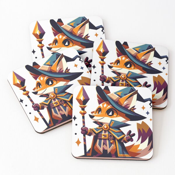 Item preview, Mystic Fox Mage - Enchanter of the Wilds designed and sold by dungeonwarriors.