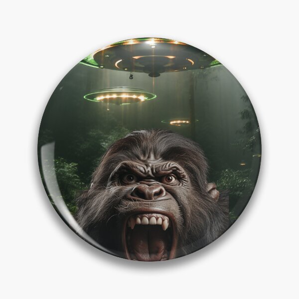 Item preview, Gorilla Selfie with UFOs designed and sold by Master-Print.