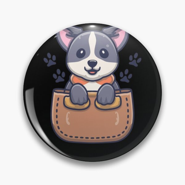Artikelvorschau, Tragbare Welpenkunst: Taschen-Pup-Charakter-T-Shirt entworfen und verkauft von AI-volution.