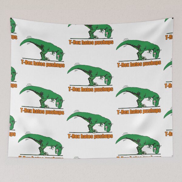 Item preview, T Rex hates pushups  designed and sold by Saltypro.